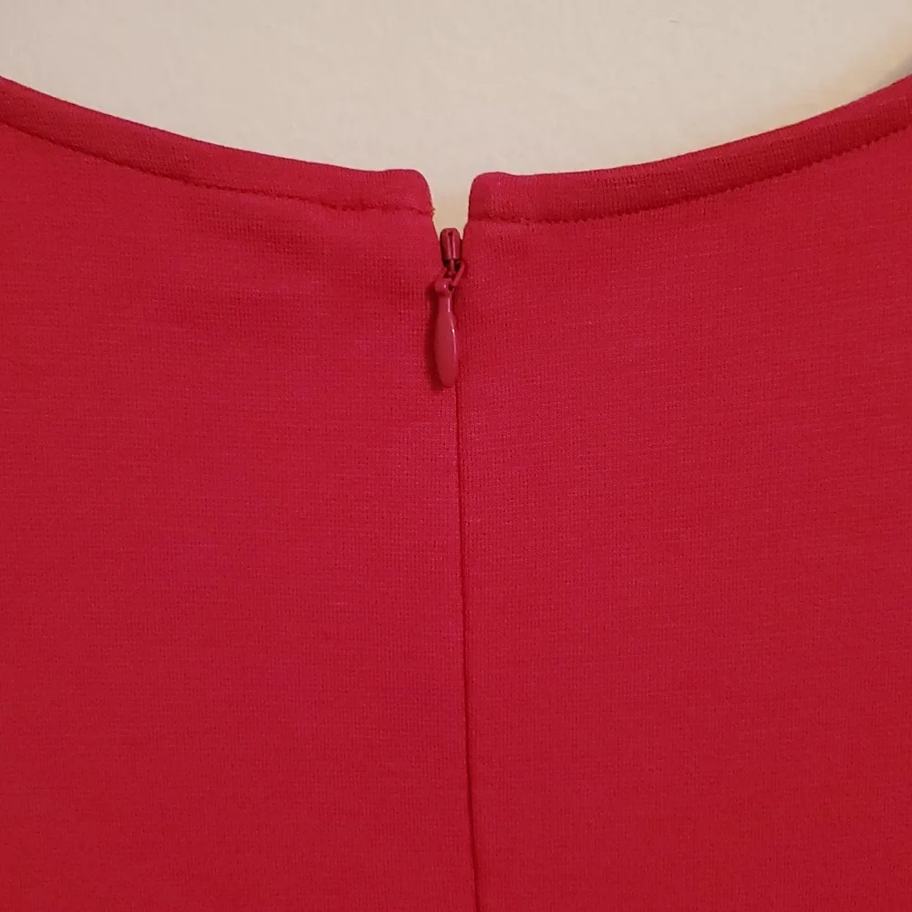 👗Old Navy Sleeveless Ruffle-Trim Sheath Dress for Women Pink Tangiers NWT👗 - Picture 7 of 8